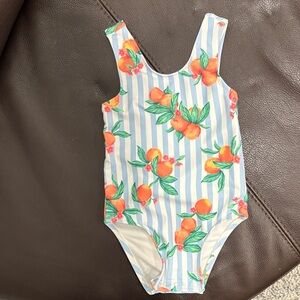 18-24M One-Piece Swimsuit with Orange Fruit Print